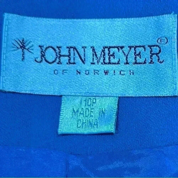 John Meyer of Norwich vintage button front, fitted seaming, shoulder pads jacket - Picture 7 of 10